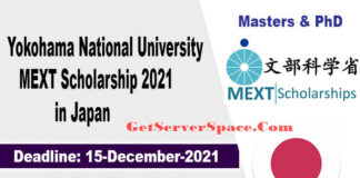 Yokohama National University MEXT Scholarship 2021 in Japan [Fully Funded]