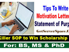 Tips Write Motivation Letter or Statement of Purpose For Scholarships