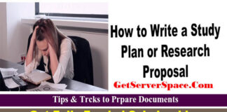 How to Write a Study Plan or Research Proposal to Getting a Scholarship