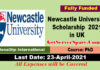 Newcastle University Research Scholarship  2021 in UK[Fully Funded]