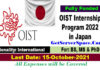 OIST Internship Program 2022 in Japan [Fully Funded]