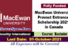 MacEwan University Provost Entrance Scholarship 2021 in Canada 