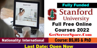 Full Free Online Courses 2022 by Stanford University