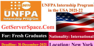 UNFPA Internship Program in the USA 2021-22