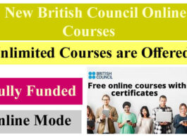 New British Council Fully Funded Online Courses 2022