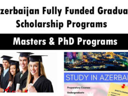 Azerbaijan Fully Funded Graduate Scholarship Programs 2022