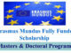 Erasmus Mundus Fully Funded Scholarship by European Union 2023-24