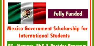 Mexico Government Fully Funded Scholarship 2022-23 for International Students