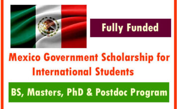Mexico Government Fully Funded Scholarship 2022-23 for International Students